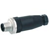 M12 plug straight screw terminal max. 0.75 mm2, 5-pole A-encoded maximal 4 A